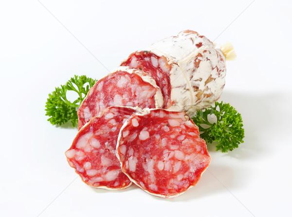 商业照片: 法国人 ·干· 香肠 · 肉类 · 产品 / french saucisson